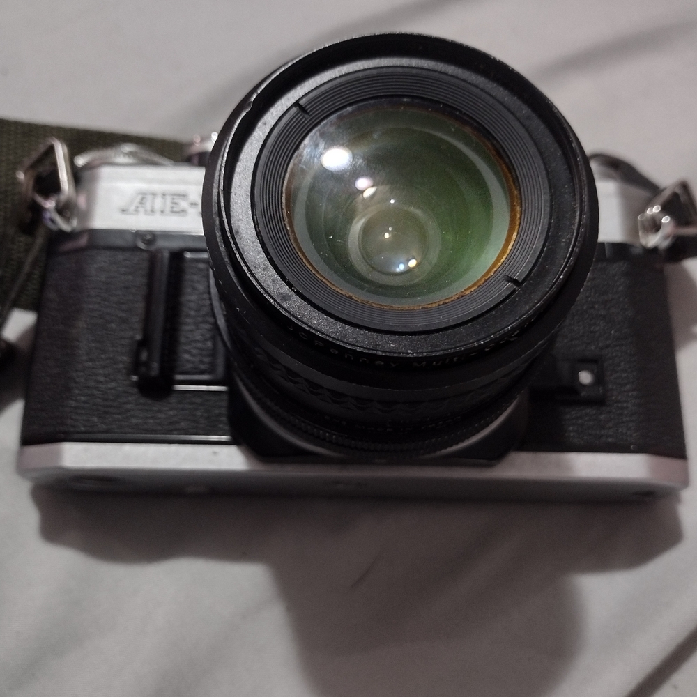 Canon Black and Silver Film Camera